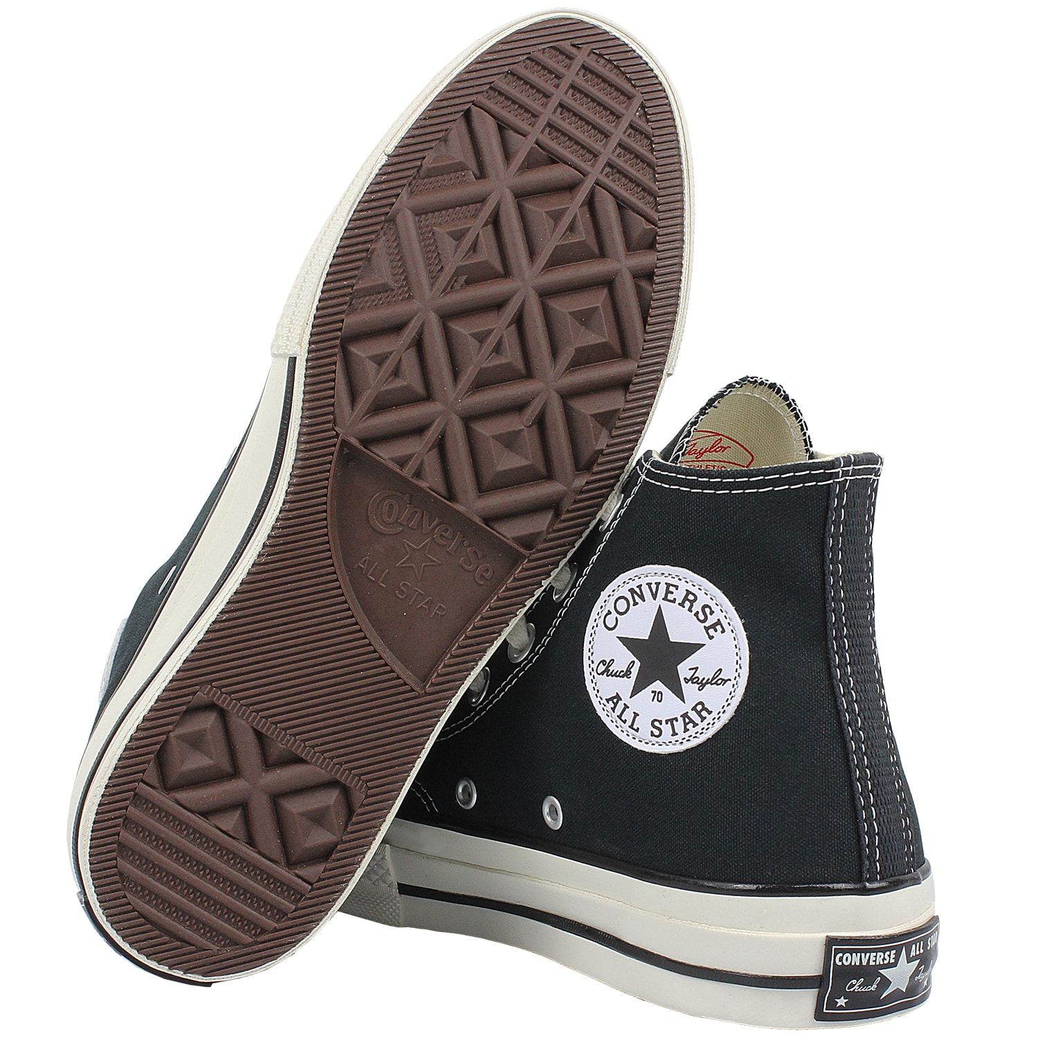Tênis Converse Chuck 70 Hi Preto Branco Amêndoa