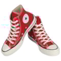 Tênis Converse Chuck 70 Hi Vermelho Branco Amêndoa