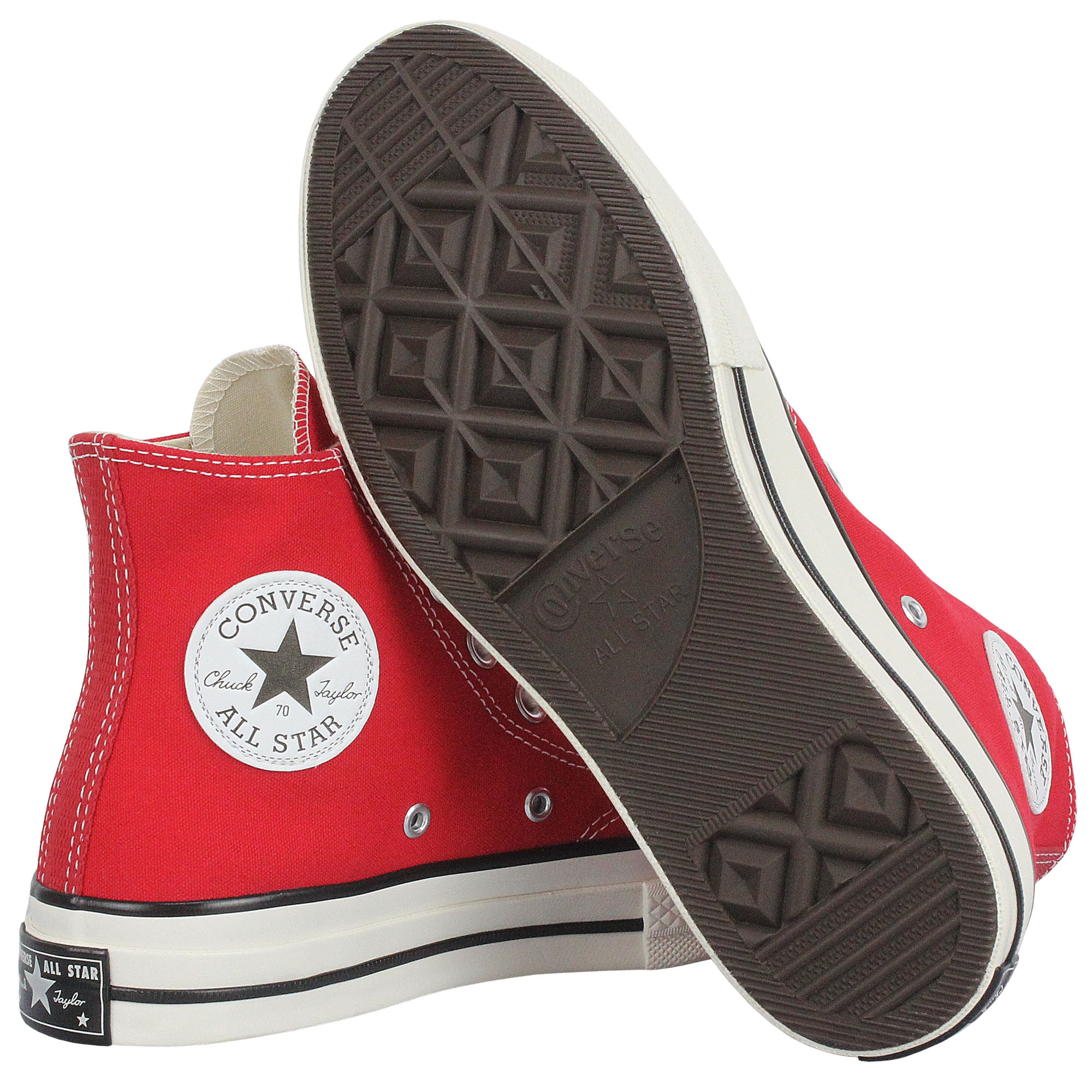 靴 Converse Chuck Taylor 70 High Red 26cm Tênis Converse Chuck 70 Hi Vermelho Branco Amêndoa