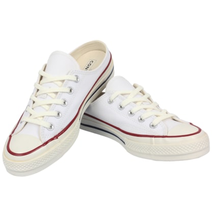 Tênis Converse Chuck 70 Mule Branco Bordo Amêndoa