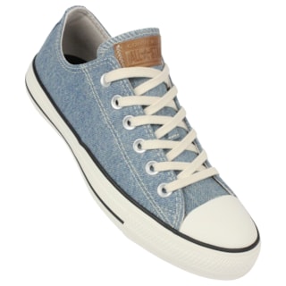 Tênis Converse Chuck Taylor All Star Azul Claro Bege Mel Amêndoa