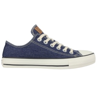 Tênis Converse Chuck Taylor All Star Azul Escuro Bege Mel Amêndoa