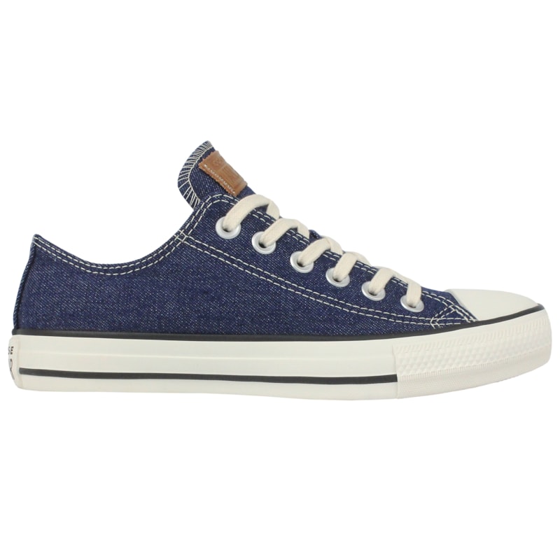 Tênis Converse Chuck Taylor All Star Azul Escuro Bege Mel Amêndoa