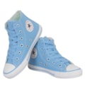 Tênis Converse Chuck Taylor All Star Hi Infantil Stitch Azul Amendoa Branco