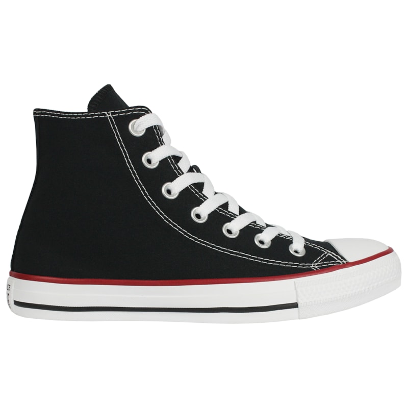 Tênis Converse Chuck Taylor All Star Hi Preto Vermelho Preto