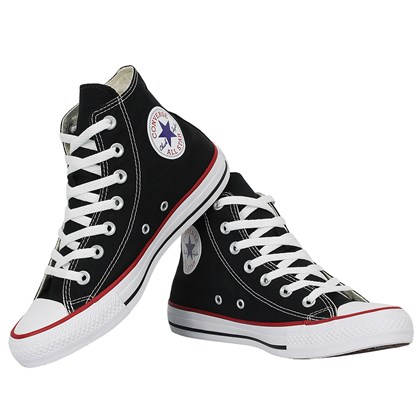 Tênis Converse Chuck Taylor All Star Hi Preto Vermelho Preto