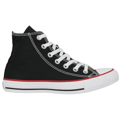 Tênis Converse Chuck Taylor All Star Hi Preto Vermelho Preto Tênis Converse Chuck Taylor All Star Hi Preto Vermelho Preto