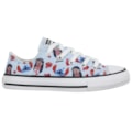Tênis Converse Chuck Taylor All Star Infantil Disney Stitch Azul Super Lua Branco Preto