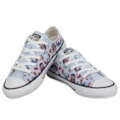 Tênis Converse Chuck Taylor All Star Infantil Disney Stitch Azul Super Lua Branco Preto