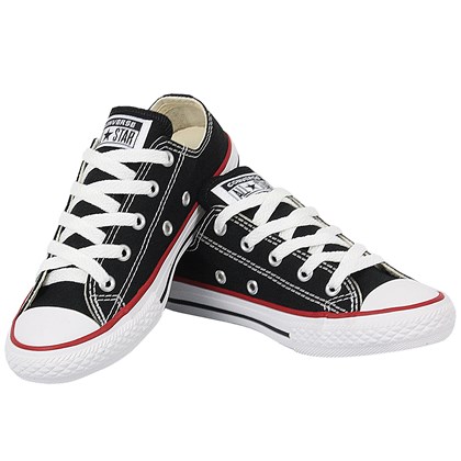 Tênis Converse Chuck Taylor All Star Infantil Preto Vermelho Preto