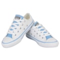 Tênis Converse Chuck Taylor All Star Infantil Stitch Branco Azul Branco