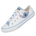 Tênis Converse Chuck Taylor All Star Infantil Stitch Branco Azul Branco