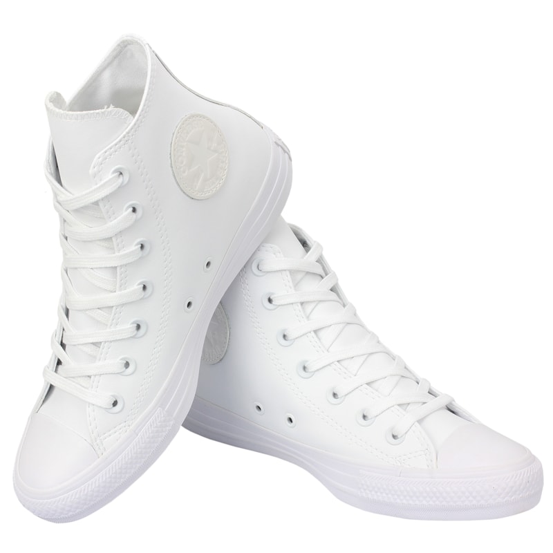 all star monochrome leather
