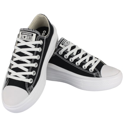 Tênis Converse Chuck Taylor All Star Move Preto Branco