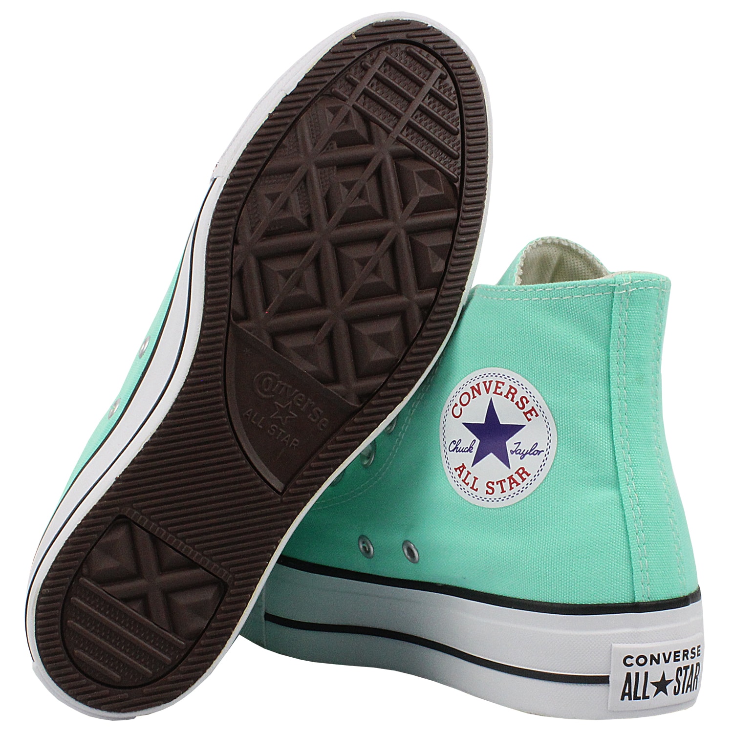 Tênis Converse Chuck Taylor All Star Plataform Hi Verde Brilhante