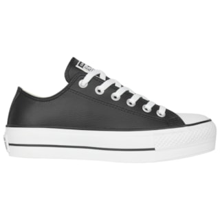 Tênis Converse Chuck Taylor All Star Plataform Preto Branco Preto