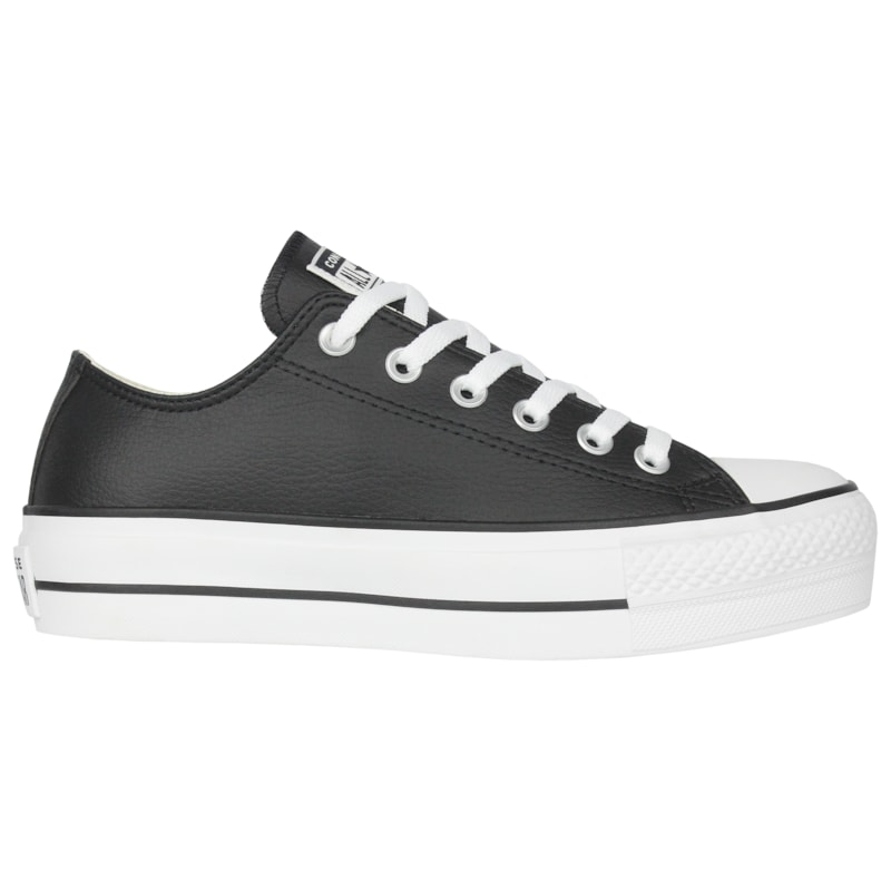 Tênis Converse Chuck Taylor All Star Plataform Preto Branco Preto