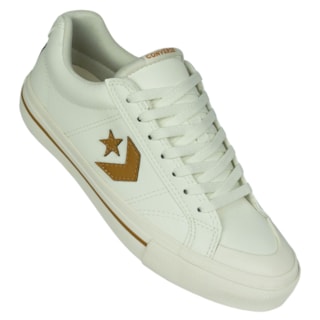 Tênis Converse Chuck Taylor All Star Sport Casual Amêndoa Bege Mel Amêndoa