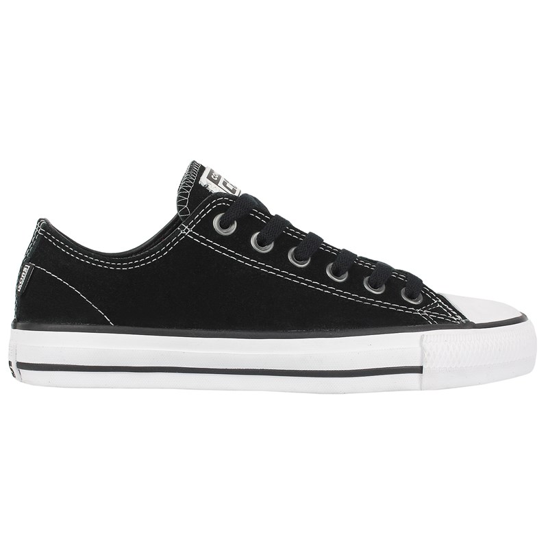 Tênis Converse Chuck Taylor Skate Pro Camurça Preto Preto Branco