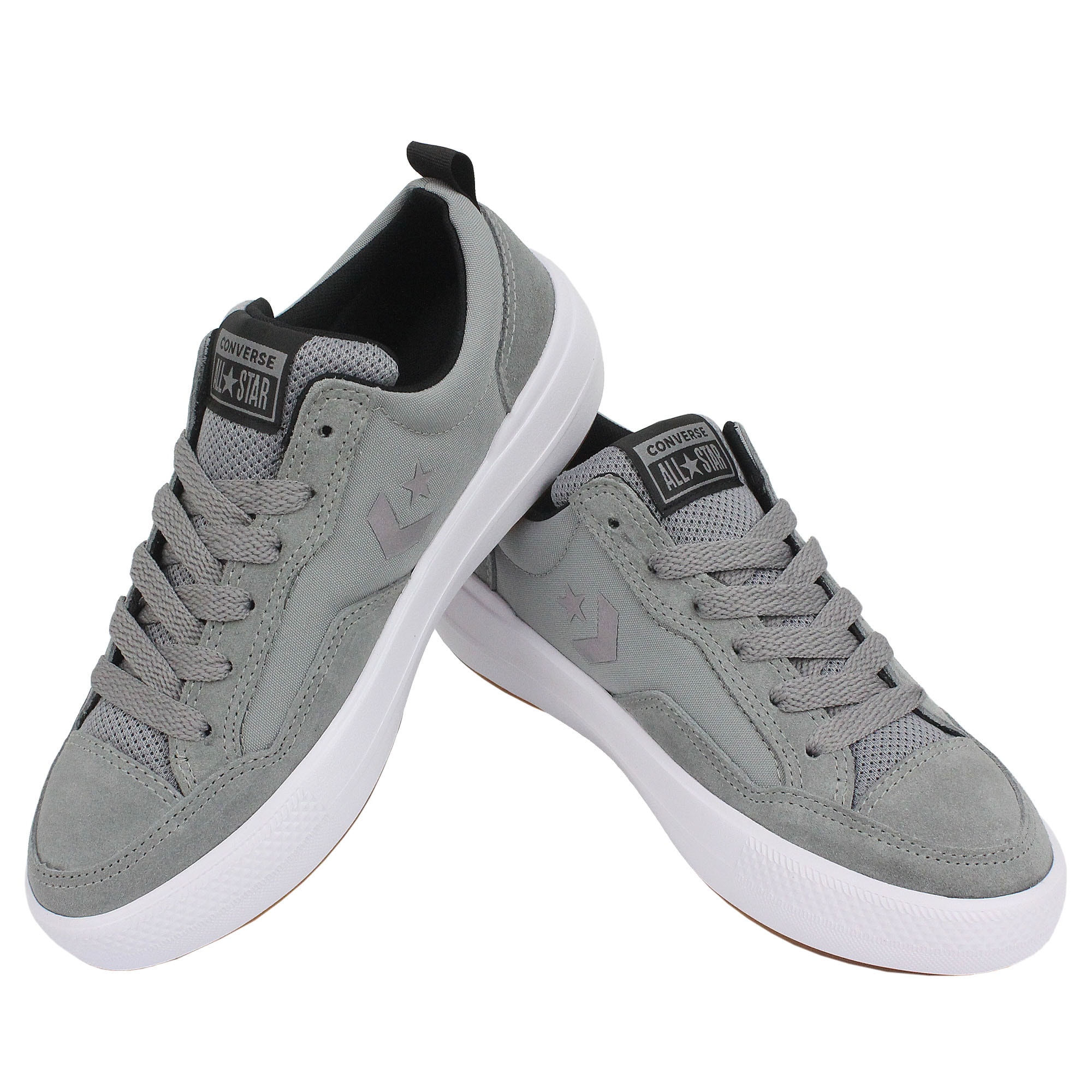 Tênis Converse Logan Lite Cinza Clássico Preto Branco