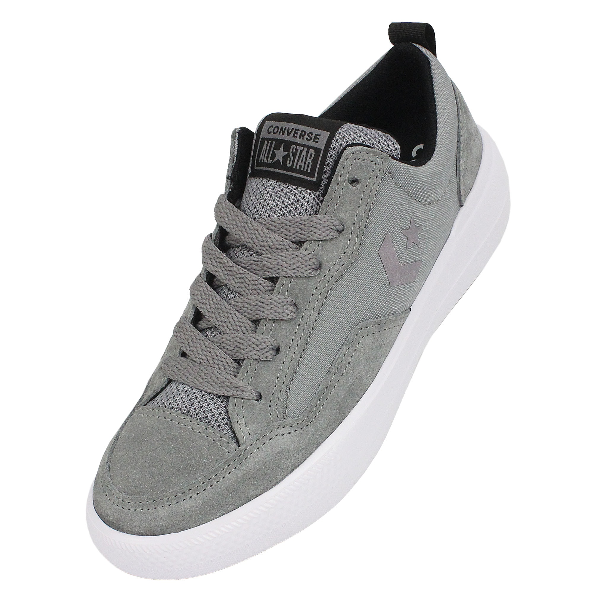 Tênis Converse Logan Lite Cinza Clássico Preto Branco