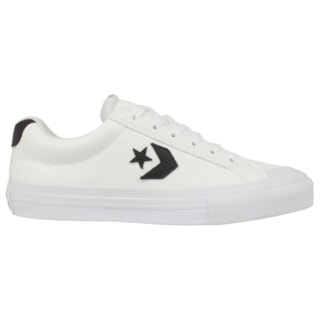 Tênis Converse Sport Casual Branco Preto Branco