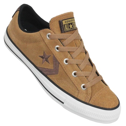 Tênis Converse Star Player Caramelo Médio Marrom Branco