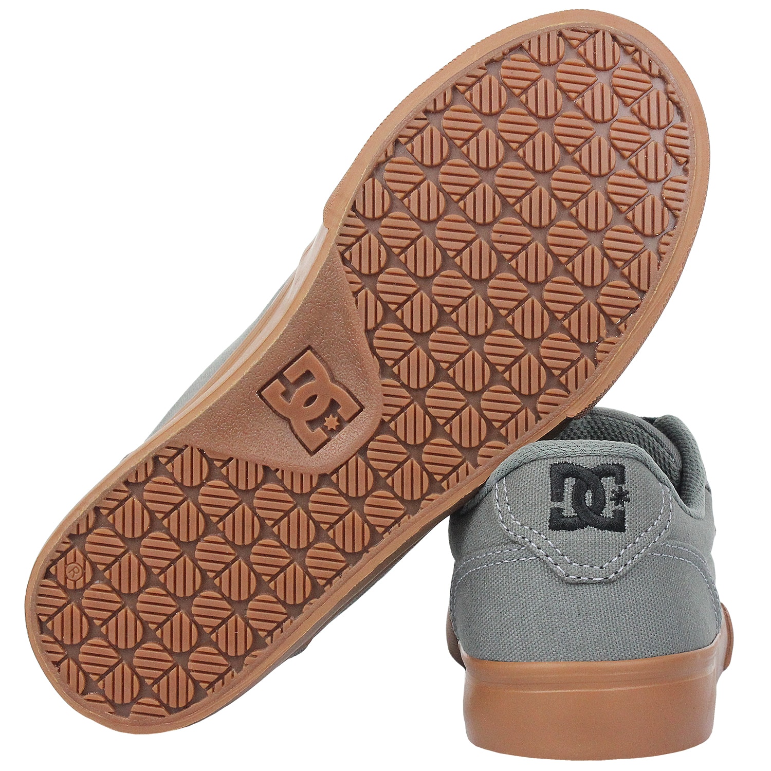 23ディアルーナー106M Tênis DC Shoes Anvil TX LA Grey Black Grey