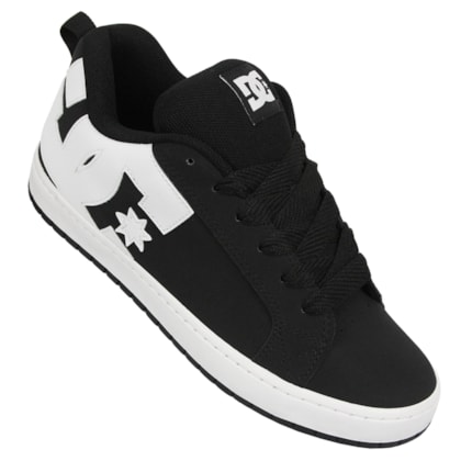 Tênis DC Shoes Court Graffik SD Black White