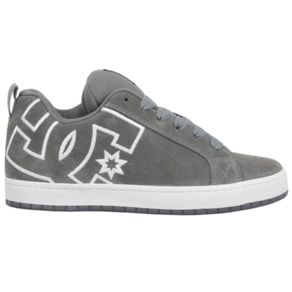 Tênis DC Shoes New Court Graffik SE Grey White