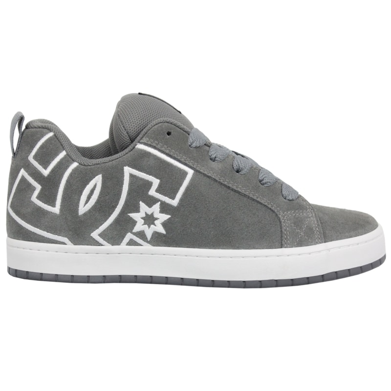 Tênis DC Shoes New Court Graffik SE Grey White