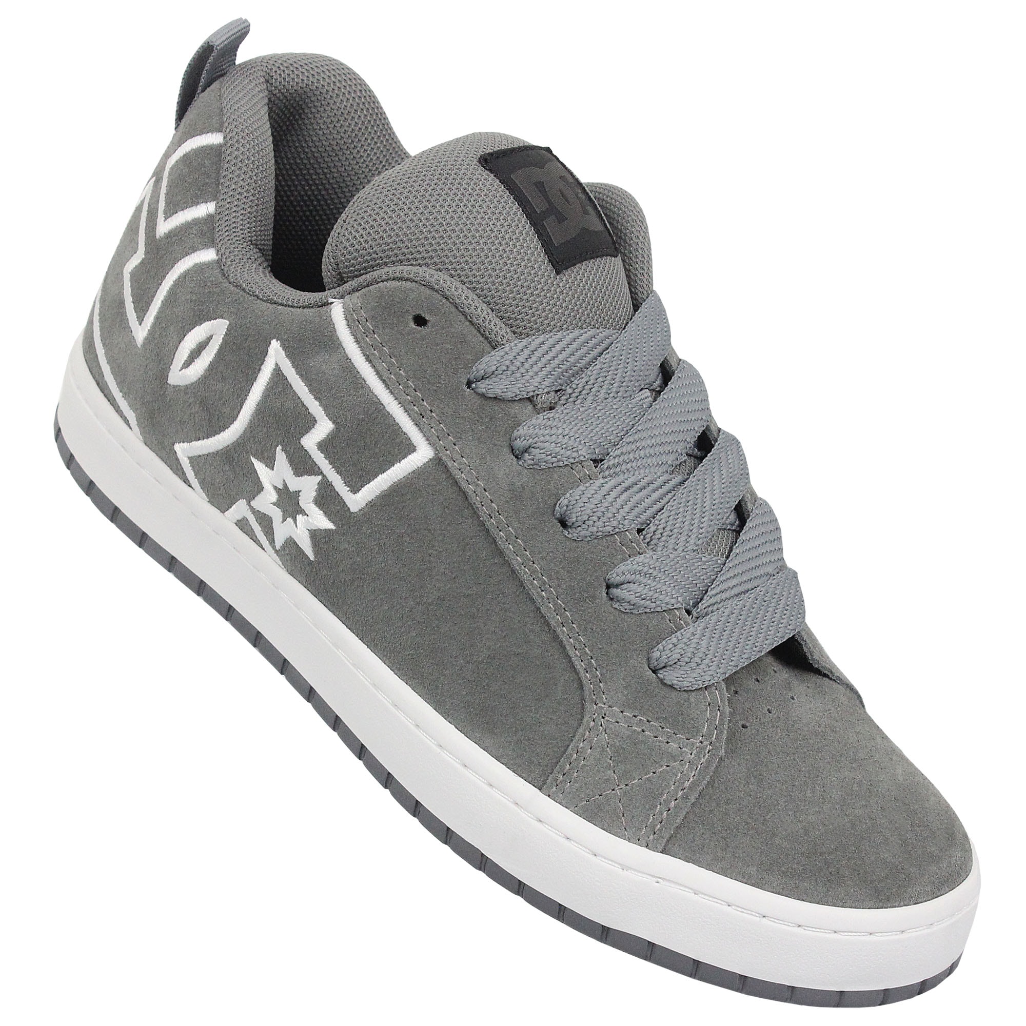 Tênis DC Shoes New Court Graffik SE Grey White