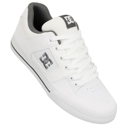 Tênis DC Shoes Pure White White Grey