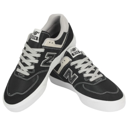 Tênis New Balance NB Numeric 574 Vulc Black White