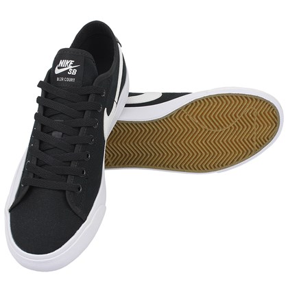 Tênis Nike SB BLZR Court Black White Black
