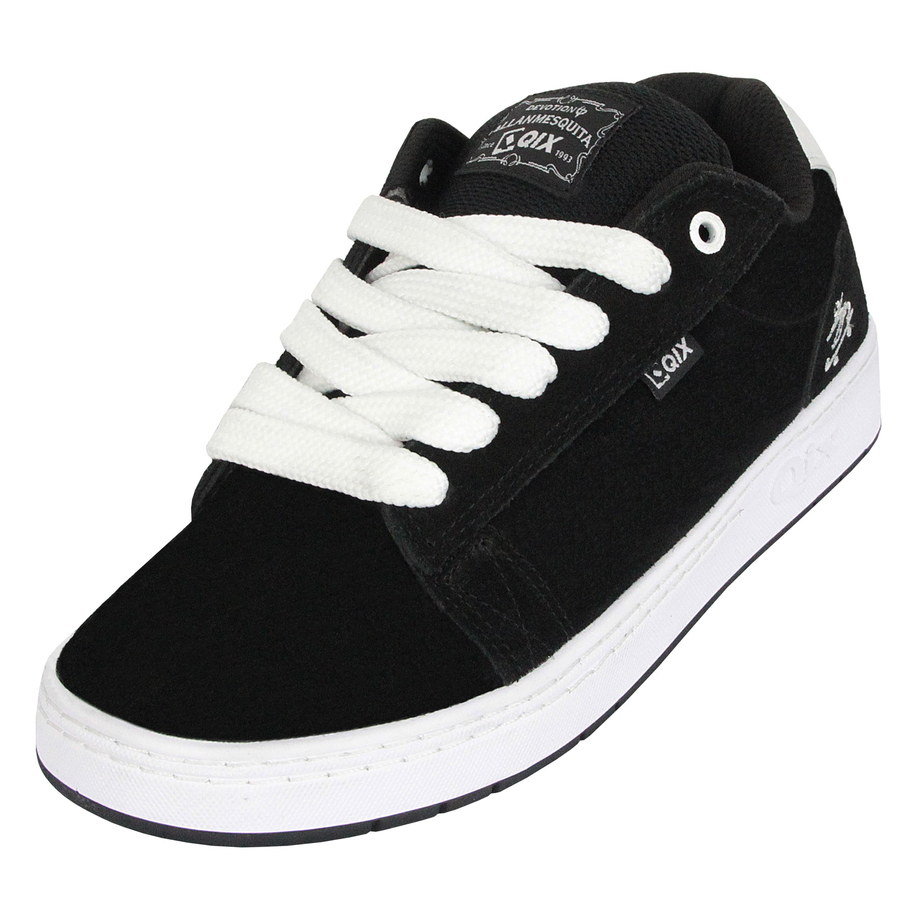 Tênis Qix Chorão Pro Model Allan Mesquita Black White