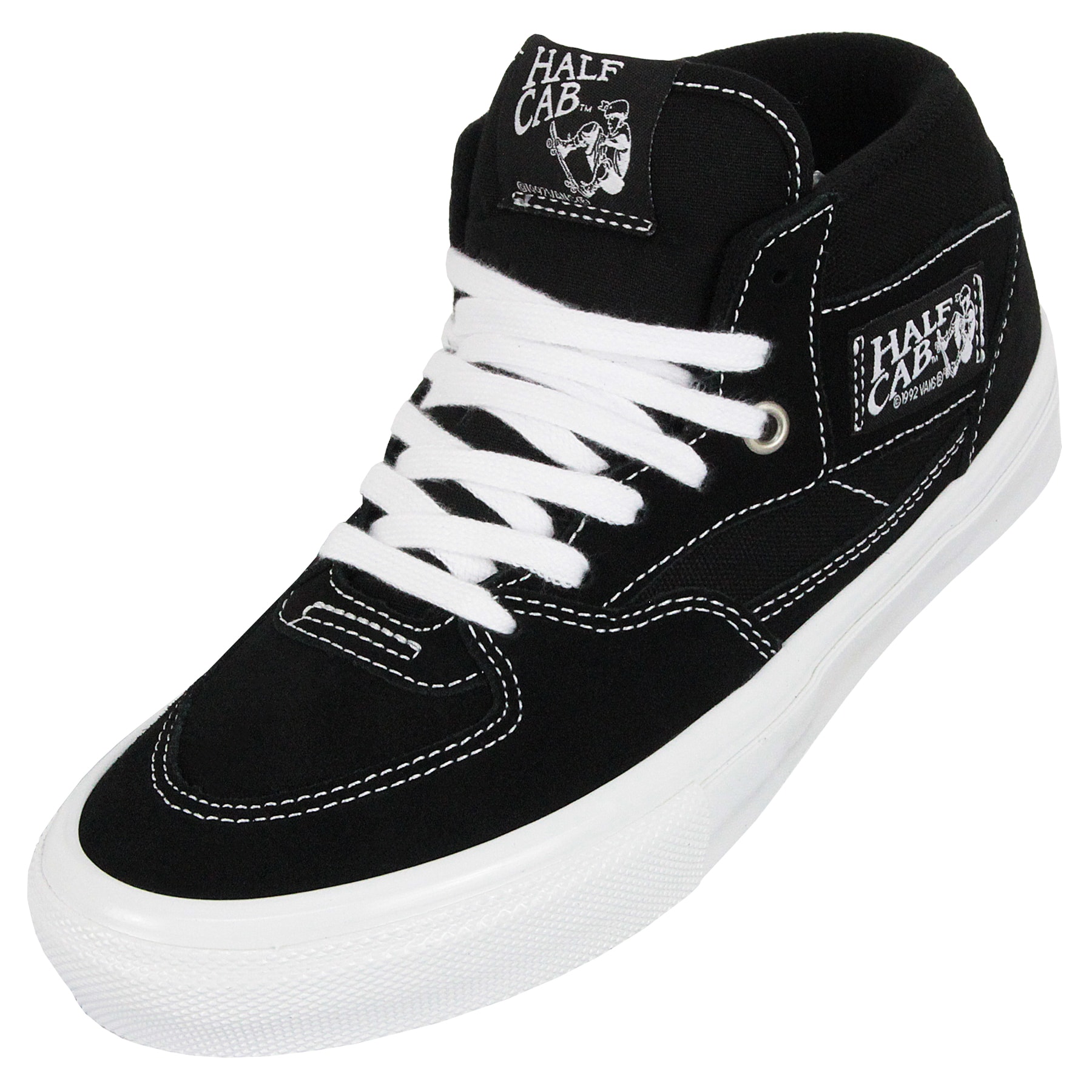 Tênis Vans Half Cab Pro Skate Classics Black White