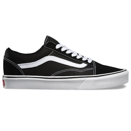 Tênis Vans Old Skool Lite Suede Canvas Black White Tênis Vans Old Skool Lite Suede Canvas Black White