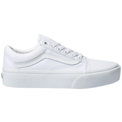 Tênis Vans Old Skool Platform True White Tênis Vans Old Skool Platform True White