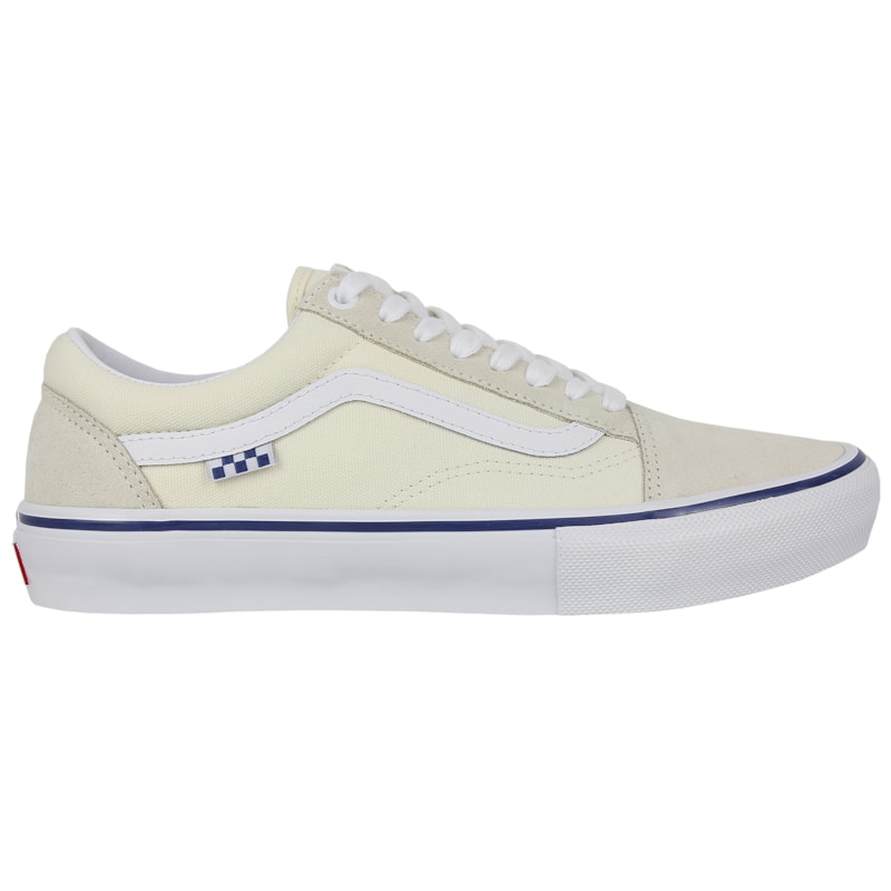 Vans old skool pro off white white e black skate shoes Clearance