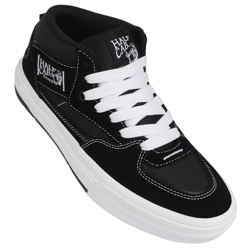 Tênis Vans Skate Half Cab Wafflecup Black White