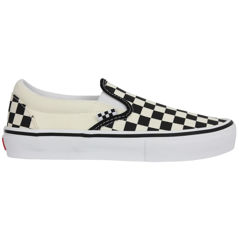 Tênis Vans Slip On Skate Checkerboard White Black