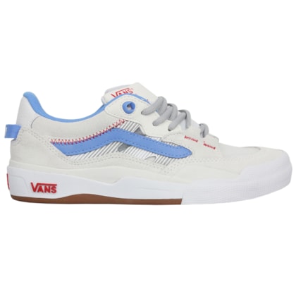 Tênis Vans Wayvee 2.0 Skate Blanc De Blanc Azure Blue