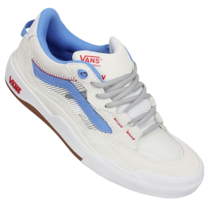 Tênis Vans Wayvee 2.0 Skate Blanc De Blanc Azure Blue