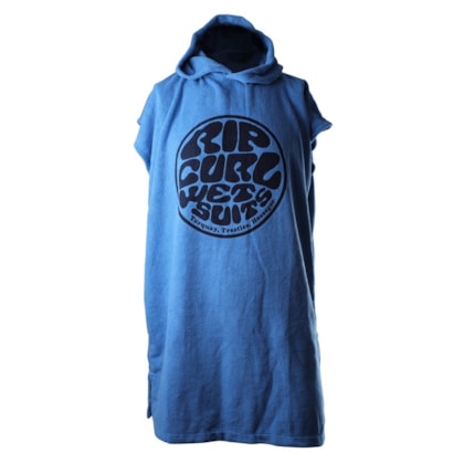 Toalha Poncho Rip Curl Juvenil Hooded Blue Toalha Poncho Rip Curl Juvenil Hooded Blue