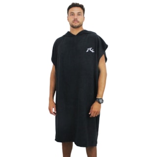 Toalha Poncho Rusty R Dot Black