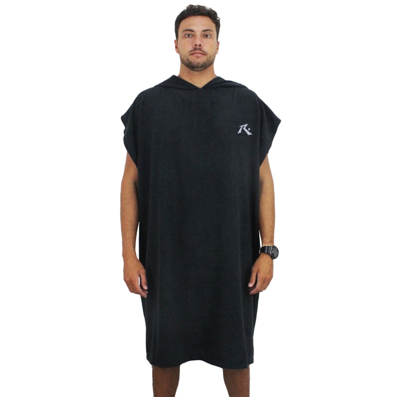 Toalha Poncho Rusty R Dot Black