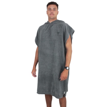 Toalha Poncho Vissla Black Grey Toalha Poncho Vissla Black Grey
