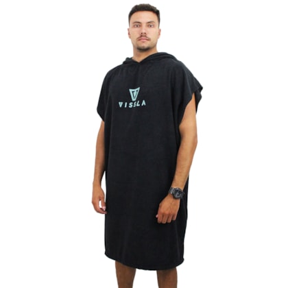 Toalha Poncho Vissla Preta