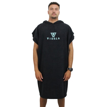 Toalha Poncho Vissla Preta